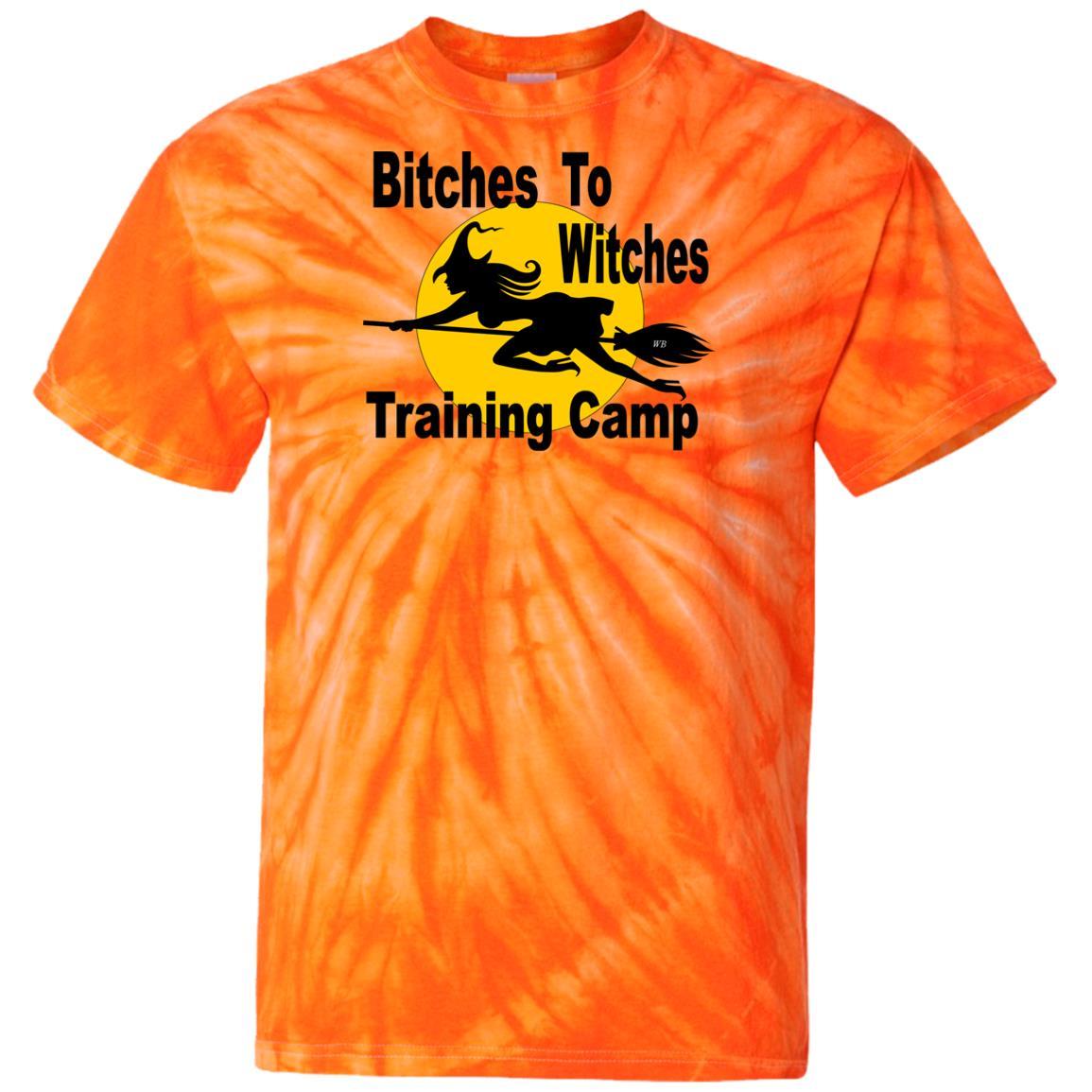 T-Shirts SpiderOrange / S WineyBitches.Co "Bitches To Witches Training Camp" - 100% Cotton Tie Dye T-Shirt WineyBitchesCo