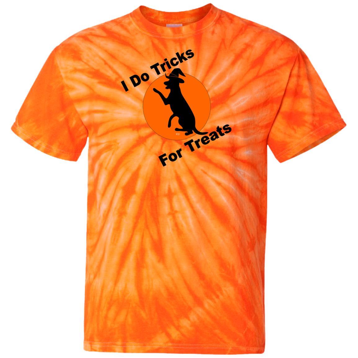 T-Shirts SpiderOrange / S WineyBitches.Co "I Do Tricks For Treats" Dog- 100% Cotton Tie Dye T-Shirt WineyBitchesCo