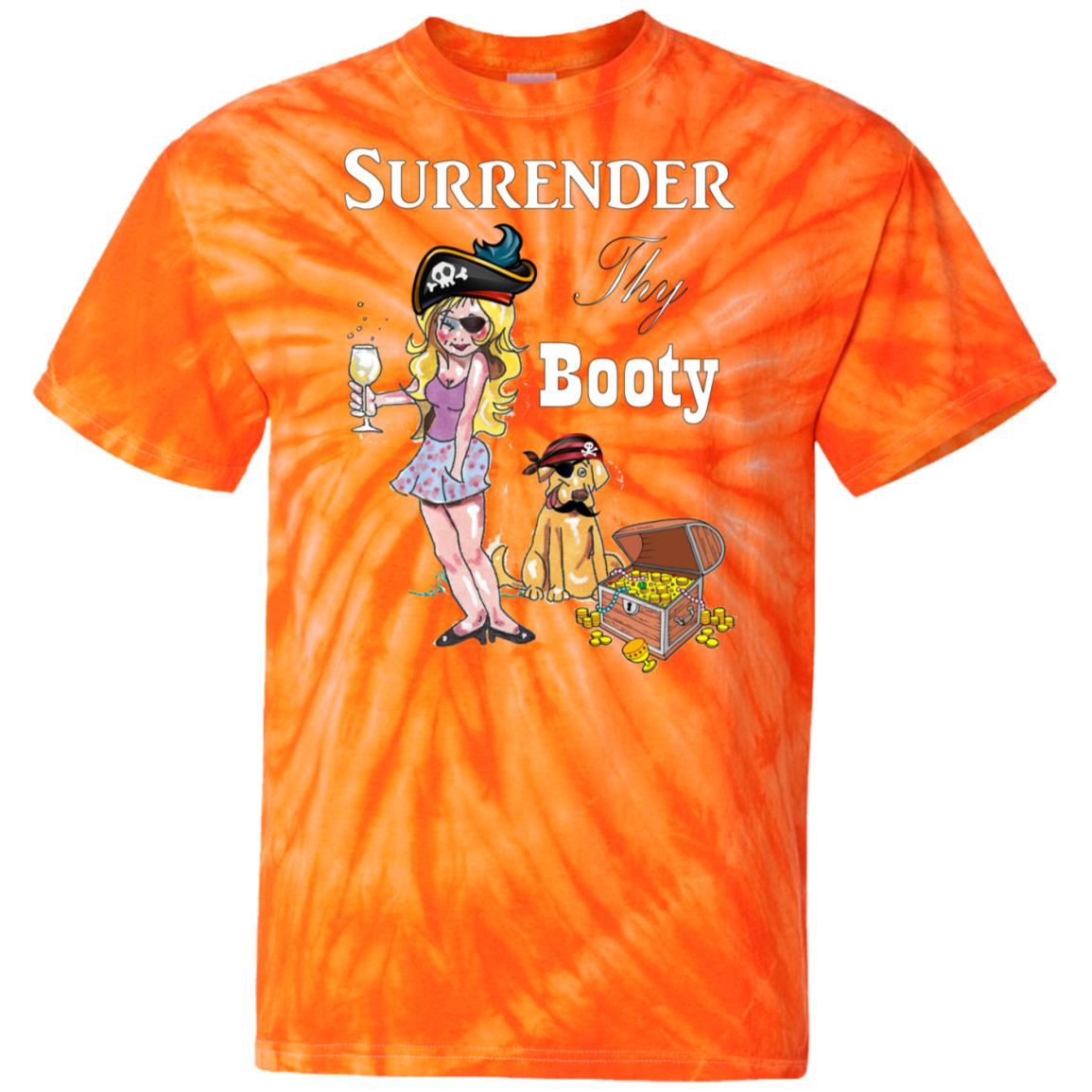 T-Shirts SpiderOrange / S WineyBitches.Co Surrender Thy Booty100% Cotton Tie Dye T-Shirt WineyBitchesCo