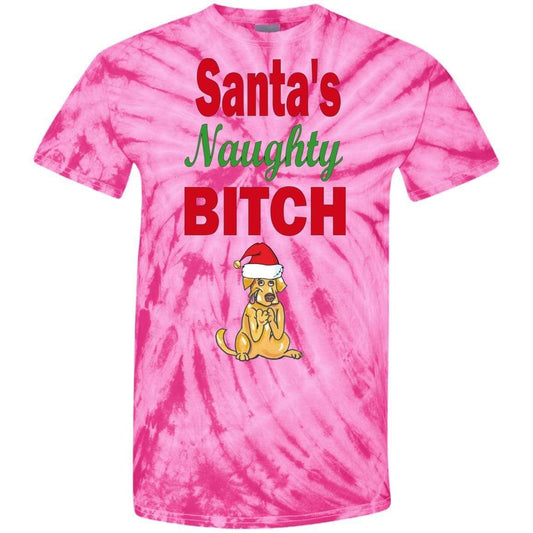 T-Shirts SpiderPink / S WineyBitches.co Santa's Naughty Bitch-Jazzy Tie Dye T-Shirt WineyBitchesCo