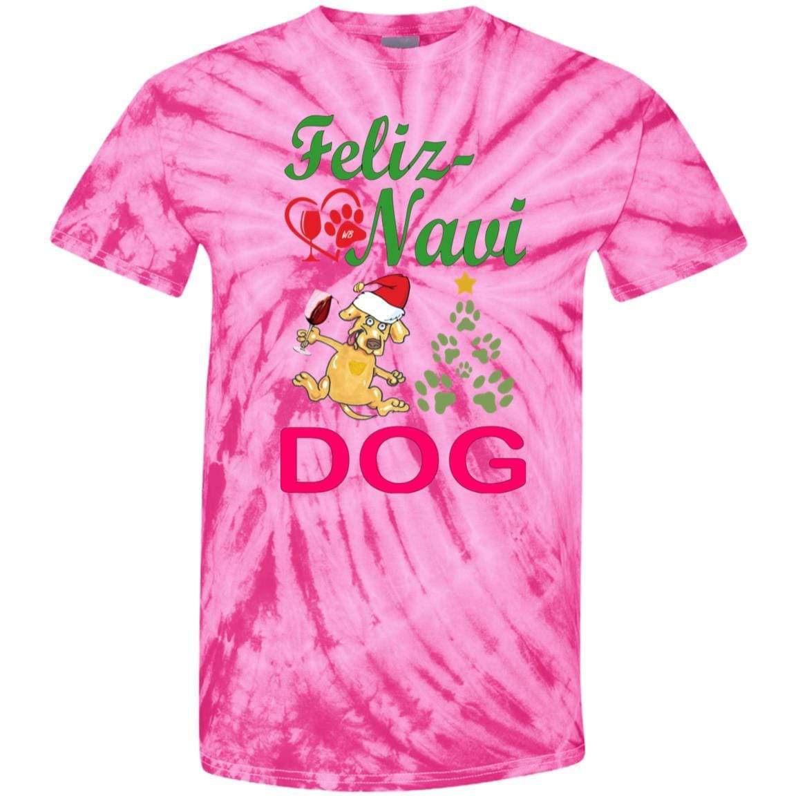 T-Shirts SpiderPink / YXS WineyBitches.co Feliz Navi Dog Youth Tie Dye T-Shirt WineyBitchesCo