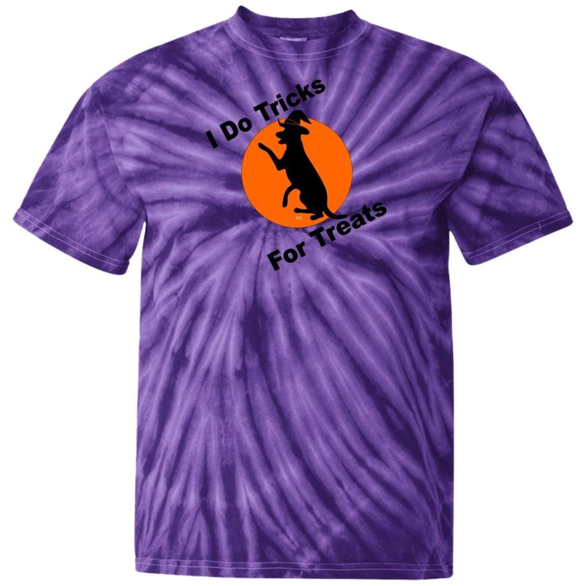 T-Shirts SpiderPurple / S WineyBitches.Co "I Do Tricks For Treats" Dog- 100% Cotton Tie Dye T-Shirt WineyBitchesCo