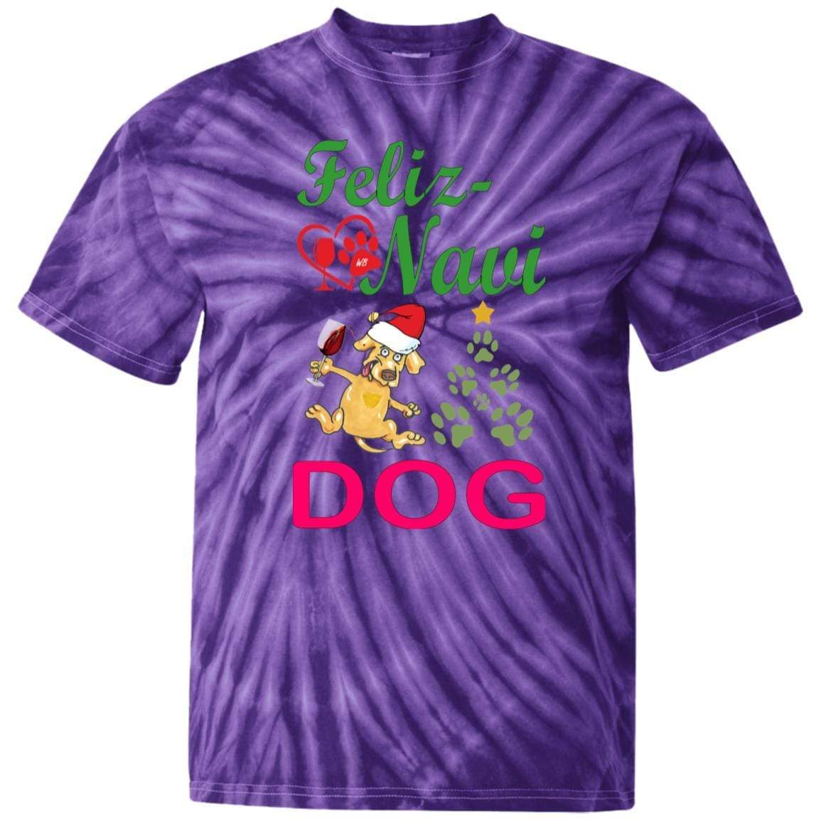 T-Shirts SpiderPurple / YXS WineyBitches.co Feliz Navi Dog Youth Tie Dye T-Shirt WineyBitchesCo