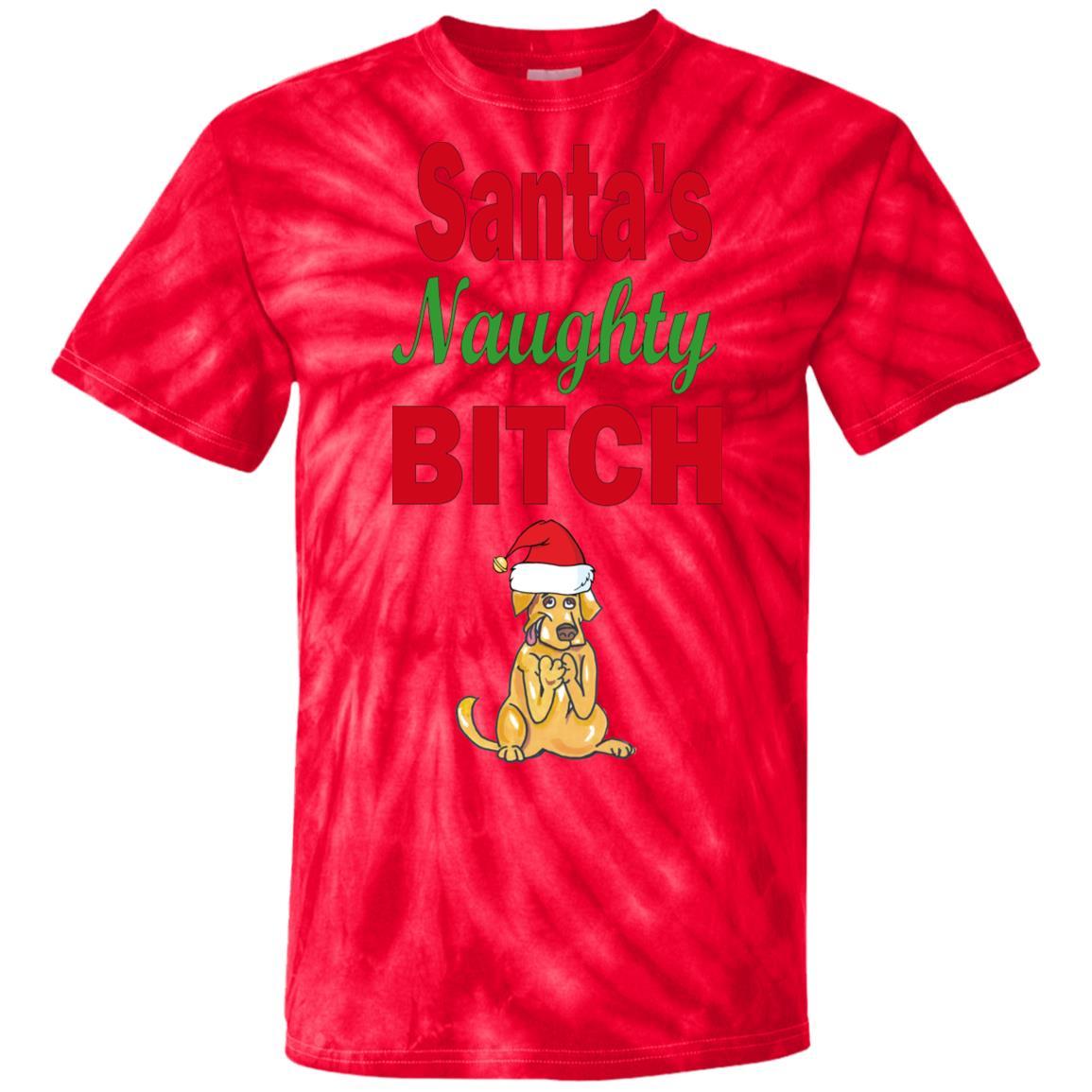 T-Shirts SpiderRed / S WineyBitches.co Santa's Naughty Bitch-Jazzy Tie Dye T-Shirt WineyBitchesCo