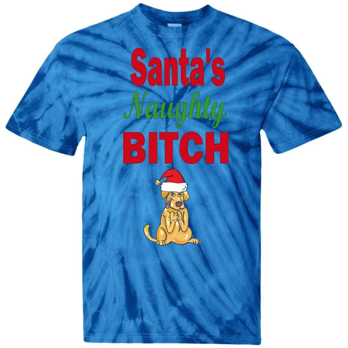T-Shirts SpiderRoyal / S WineyBitches.co Santa's Naughty Bitch-Jazzy Tie Dye T-Shirt WineyBitchesCo