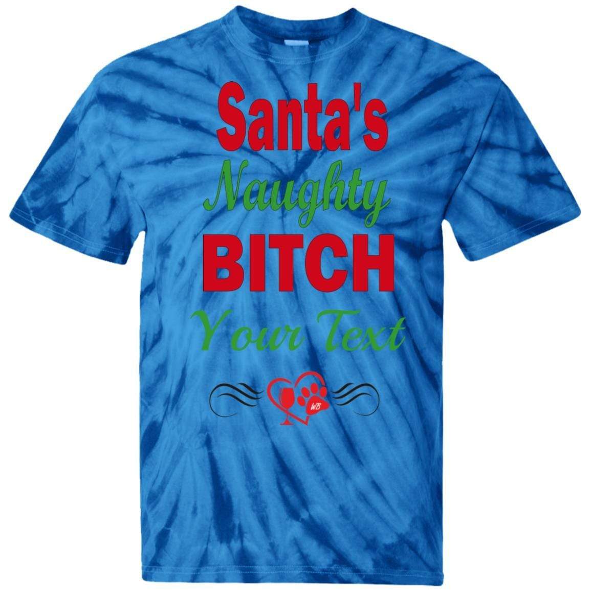 T-Shirts SpiderRoyal / S WineyBitches.co Santa's Naughty Bitch-Personalized Tie Dye T-Shirt WineyBitchesCo
