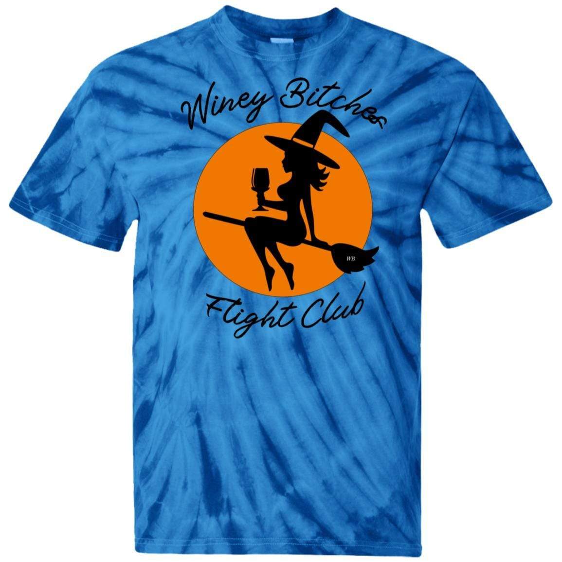 T-Shirts SpiderRoyal / S WineyBitches.Co "Winey Bitches Flight Club" 100% Cotton Tie Dye T-Shirt WineyBitchesCo