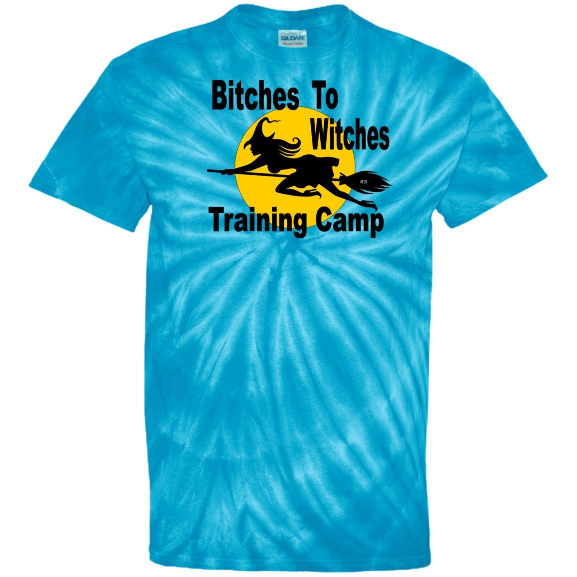 T-Shirts SpiderTurquoise / S WineyBitches.Co "Bitches To Witches Training Camp" - 100% Cotton Tie Dye T-Shirt WineyBitchesCo