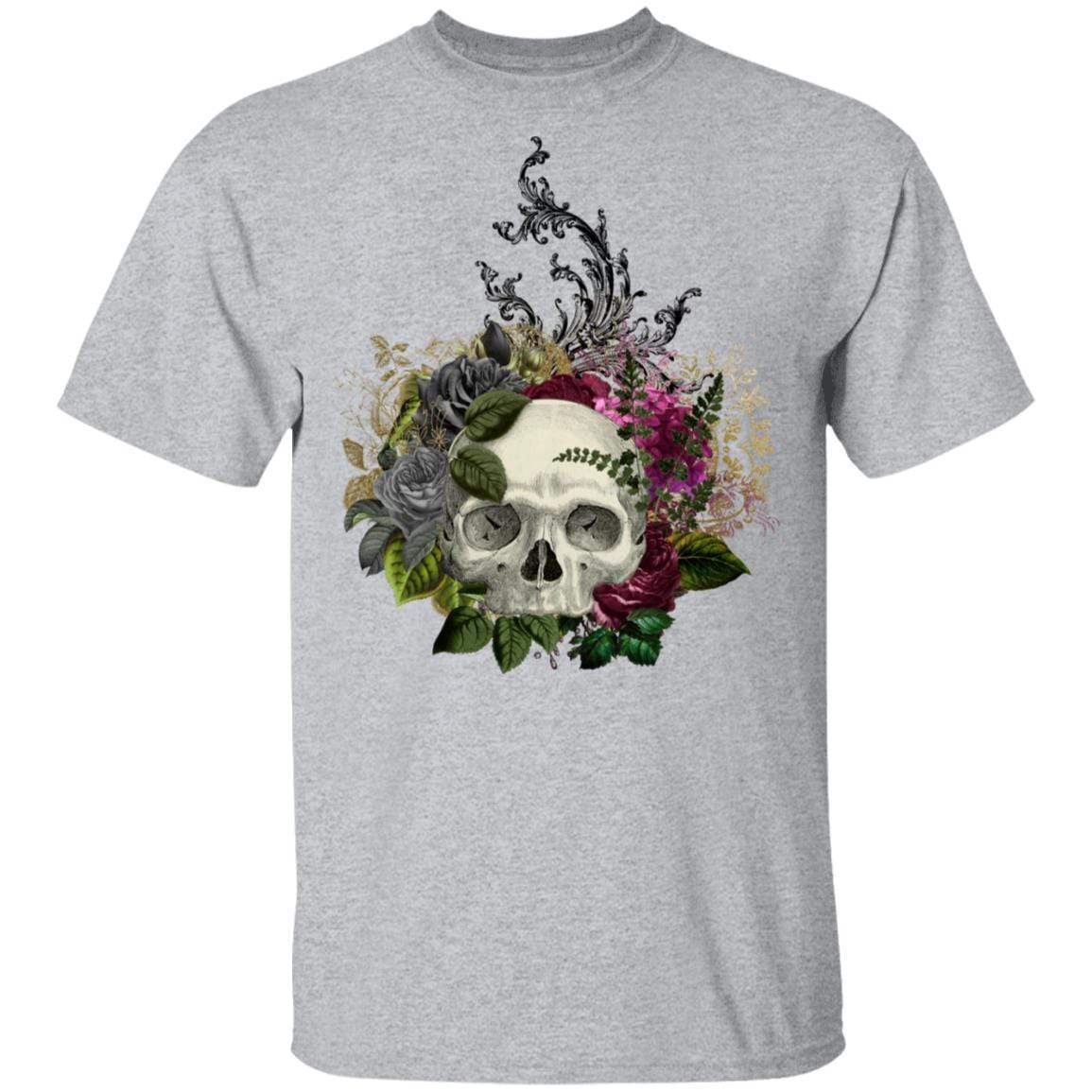 T-Shirts Sport Grey / S Winey Bitches Co Skull Design #1 5.3 oz. T-Shirt WineyBitchesCo