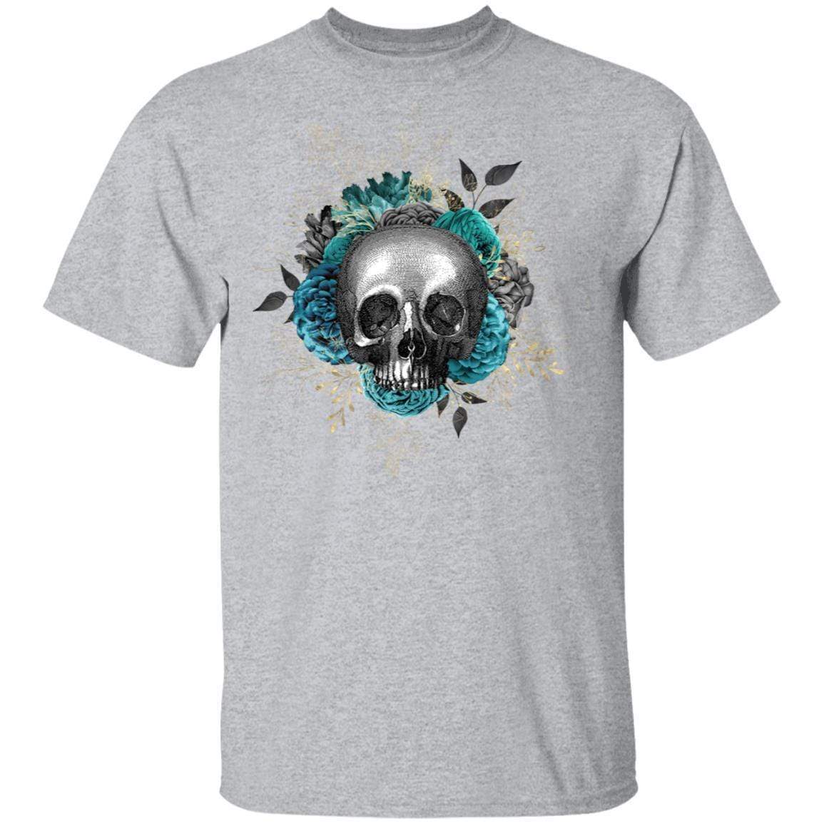 T-Shirts Sport Grey / S Winey Bitches Co Skull Design #3 5.3 oz. T-Shirt WineyBitchesCo