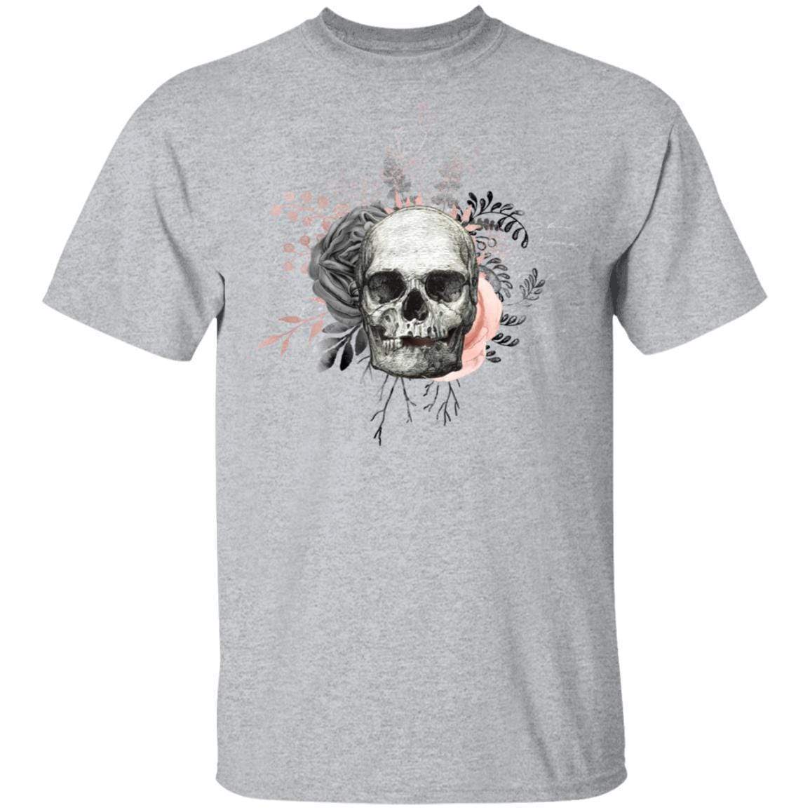 T-Shirts Sport Grey / S Winey Bitches Co Skull Design #4 5.3 oz. T-Shirt WineyBitchesCo