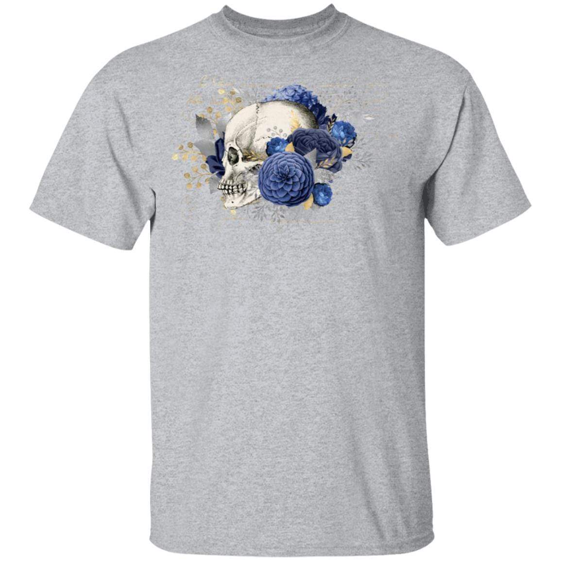 T-Shirts Sport Grey / S Winey Bitches Co Skull Design #5 5.3 oz. T-Shirt WineyBitchesCo