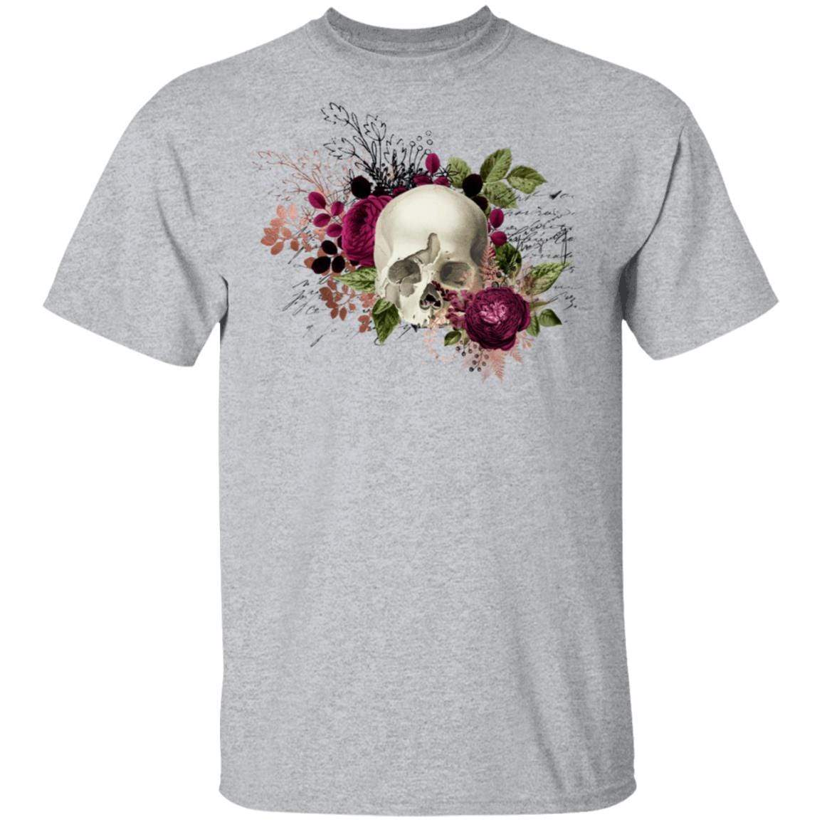 T-Shirts Sport Grey / S Winey Bitches Co Skull Design #6 5.3 oz. T-Shirt WineyBitchesCo