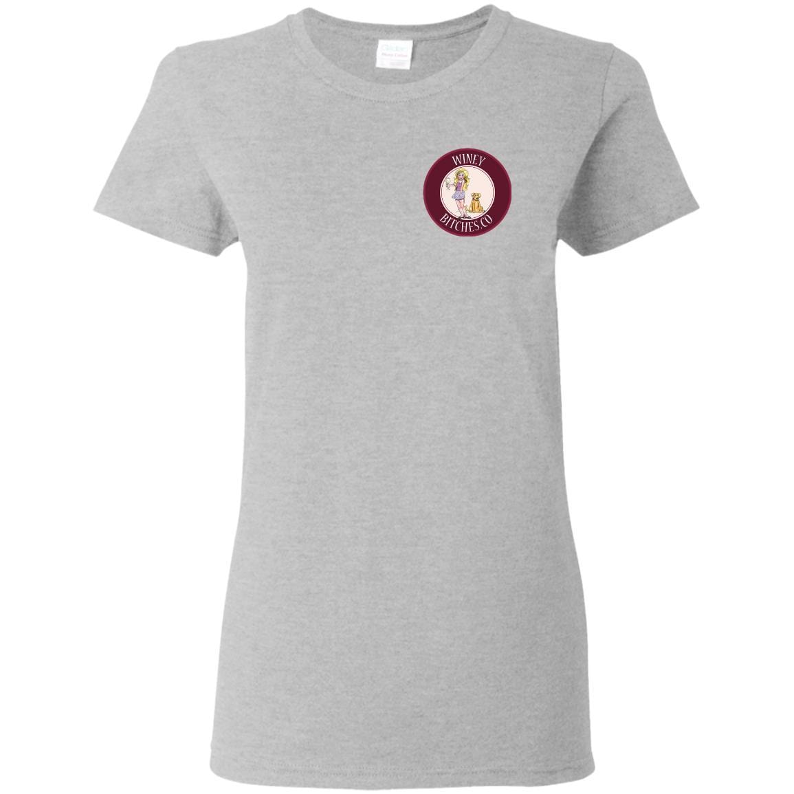 T-Shirts Sport Grey / S WineyBitches.co Hilariously Funny "Count Me In" Ladies T-Shirt for Wine & Dog Lovers WineyBitchesCo
