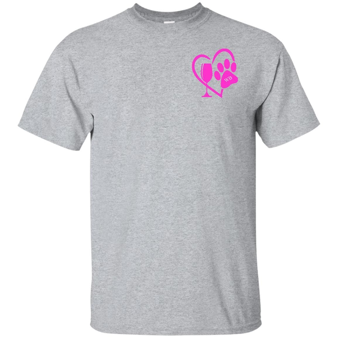 T-Shirts Sport Grey / S WineyBitches.co "K9 Confetti" Ultra Cotton T-Shirt Duel Print WineyBitchesCo