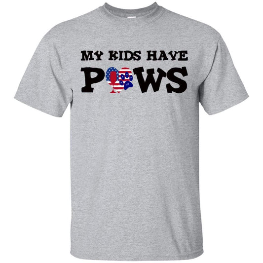 T-Shirts Sport Grey / S WineyBitches.Co My Kids Have Paws Ultra Cotton T-Shirt WineyBitchesCo