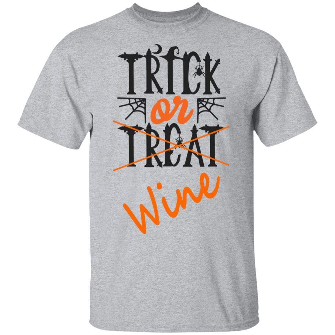 T-Shirts Sport Grey / S WineyBitches.Co "Trick Or Wine" Halloween Ultra Cotton T-Shirt WineyBitchesCo