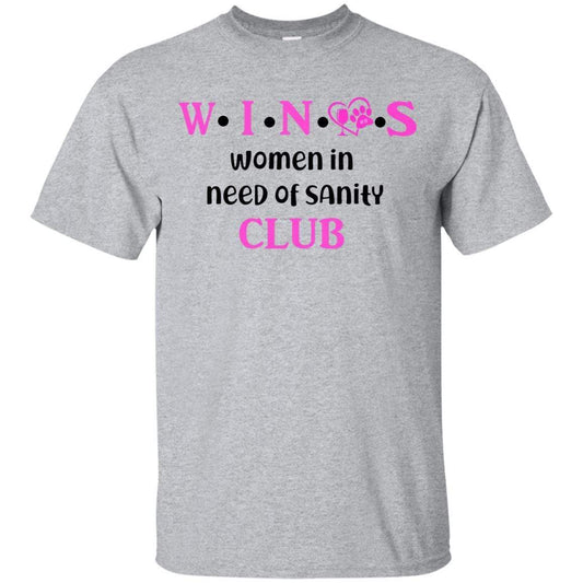 T-Shirts Sport Grey / S WineyBitches.Co WINOS Club Ultra Cotton T-Shirt (Pink Lettering) WineyBitchesCo