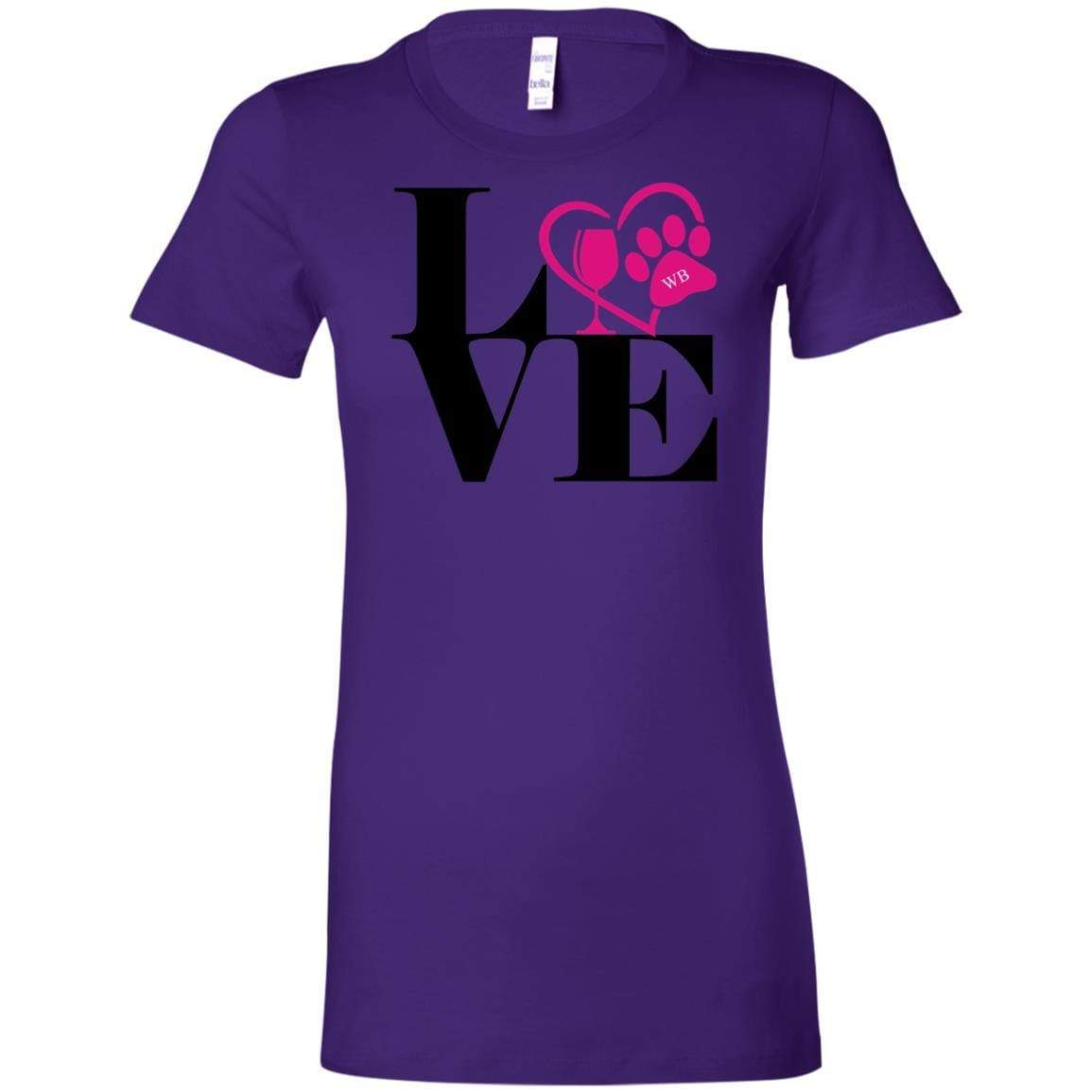 T-Shirts Team Purple / S WineyBitches.Co "Love Paw 2" Ladies' Favorite T-Shirt WineyBitchesCo