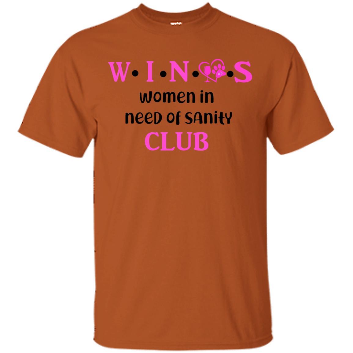 T-Shirts Texas Orange / S WineyBitches.Co WINOS Club Ultra Cotton T-Shirt (Pink Lettering) WineyBitchesCo
