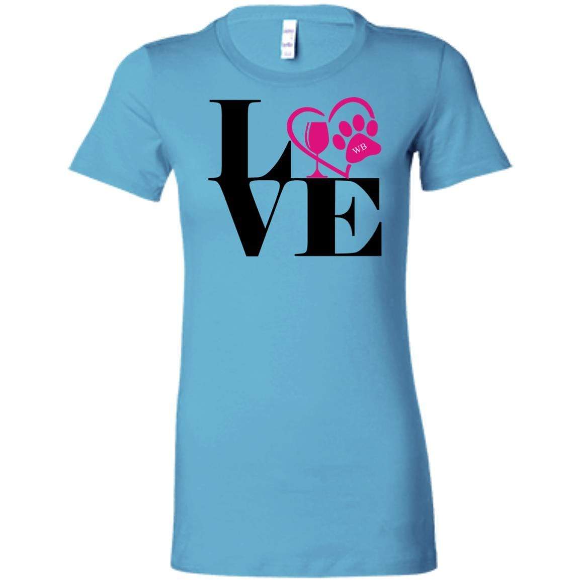 T-Shirts Turquoise / S WineyBitches.Co "Love Paw 2" Ladies' Favorite T-Shirt WineyBitchesCo