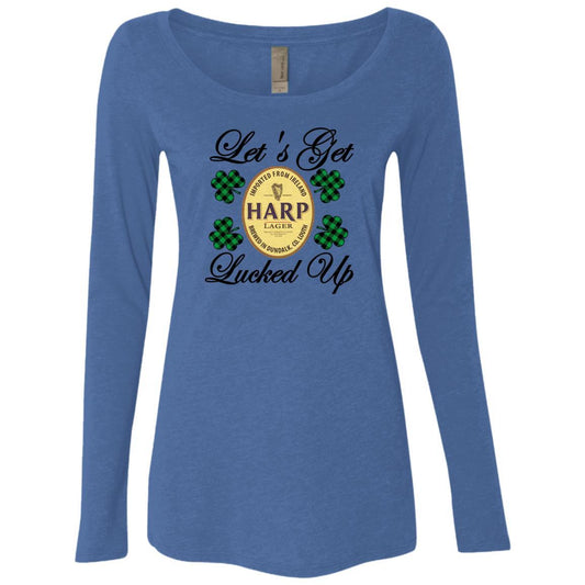 T-Shirts Vintage Royal / S Winey Bitches Co Ladies' Triblend LS Scoop WineyBitchesCo