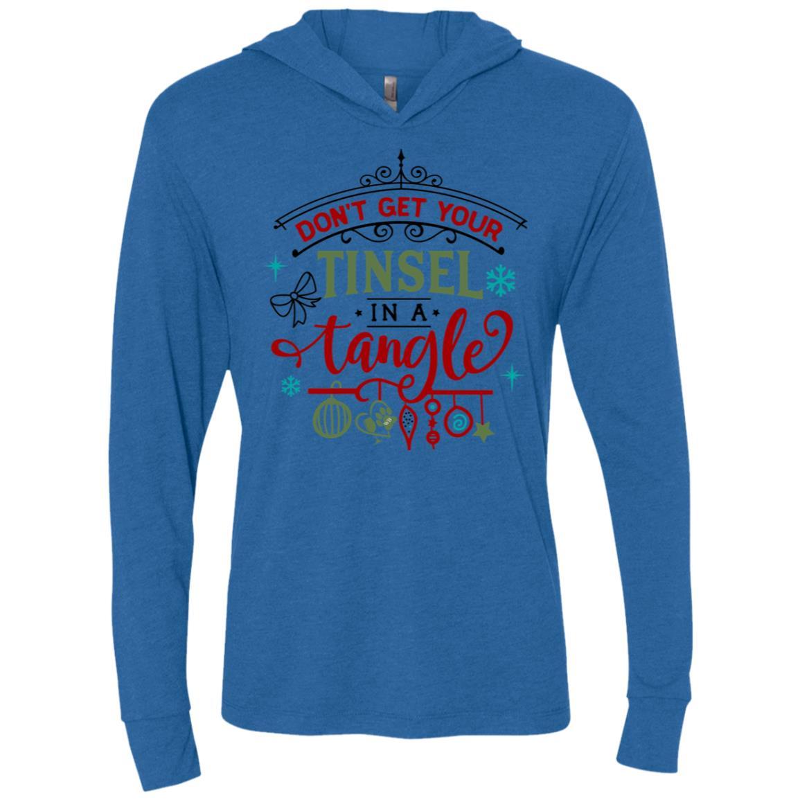 T-Shirts Vintage Royal / X-Small WineyBitches.Co "Don't Get Your Tinsel In A Tangle" Unisex Triblend LS Hooded T-Shirt WineyBitchesCo