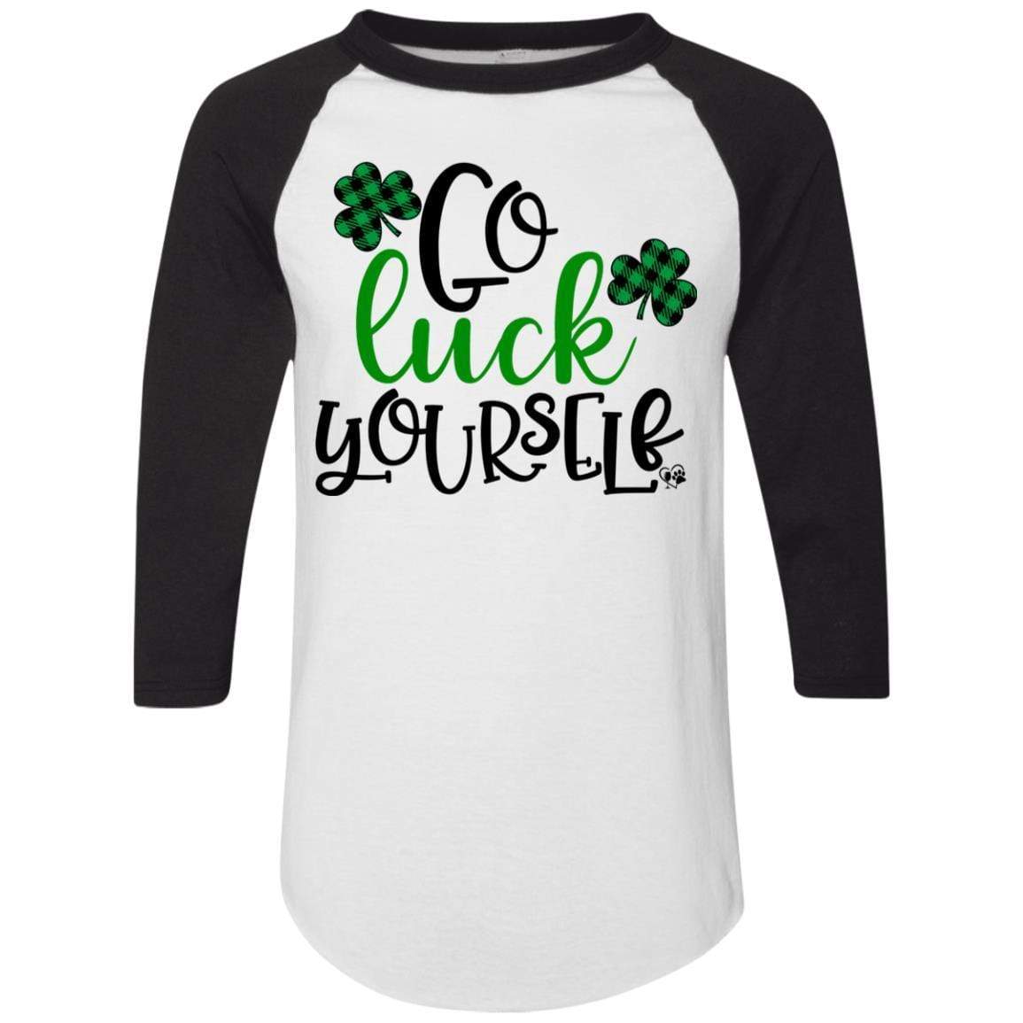 T-Shirts White/Black / S Winey Bitches Co Colorblock Raglan Jersey WineyBitchesCo