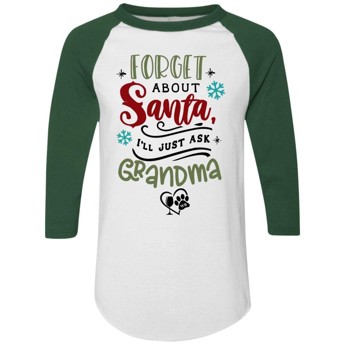T-Shirts White/Dark Green / S WineyBitches.Co Colorblock Raglan Jersey WineyBitchesCo