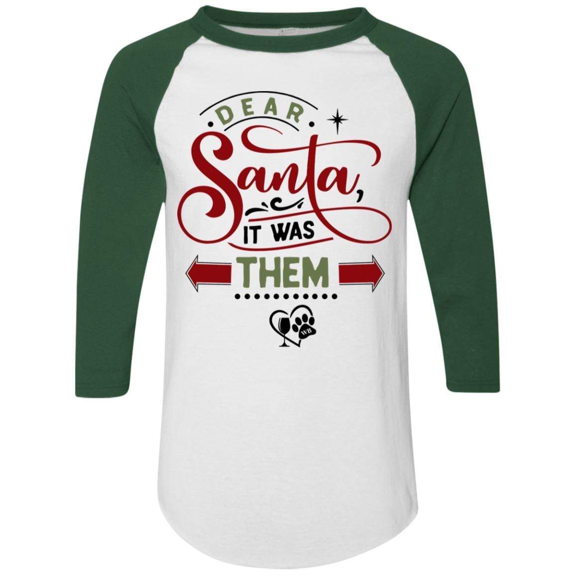 T-Shirts White/Dark Green / S WineyBitches.Co Colorblock Raglan Jersey WineyBitchesCo