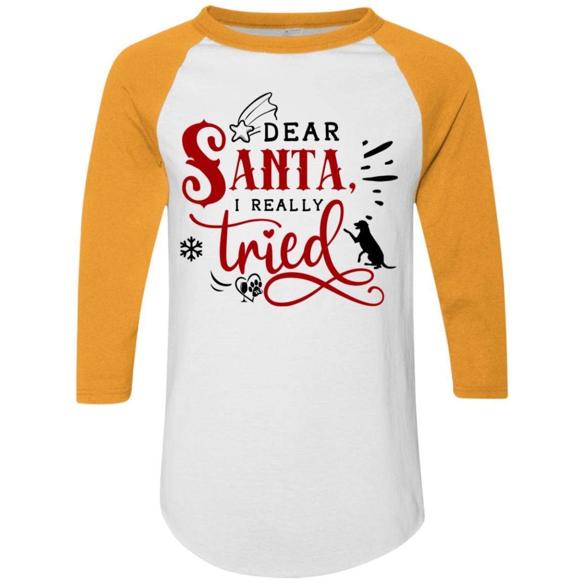 T-Shirts White/Gold / S WineyBitches.Co Colorblock Raglan Jersey WineyBitchesCo