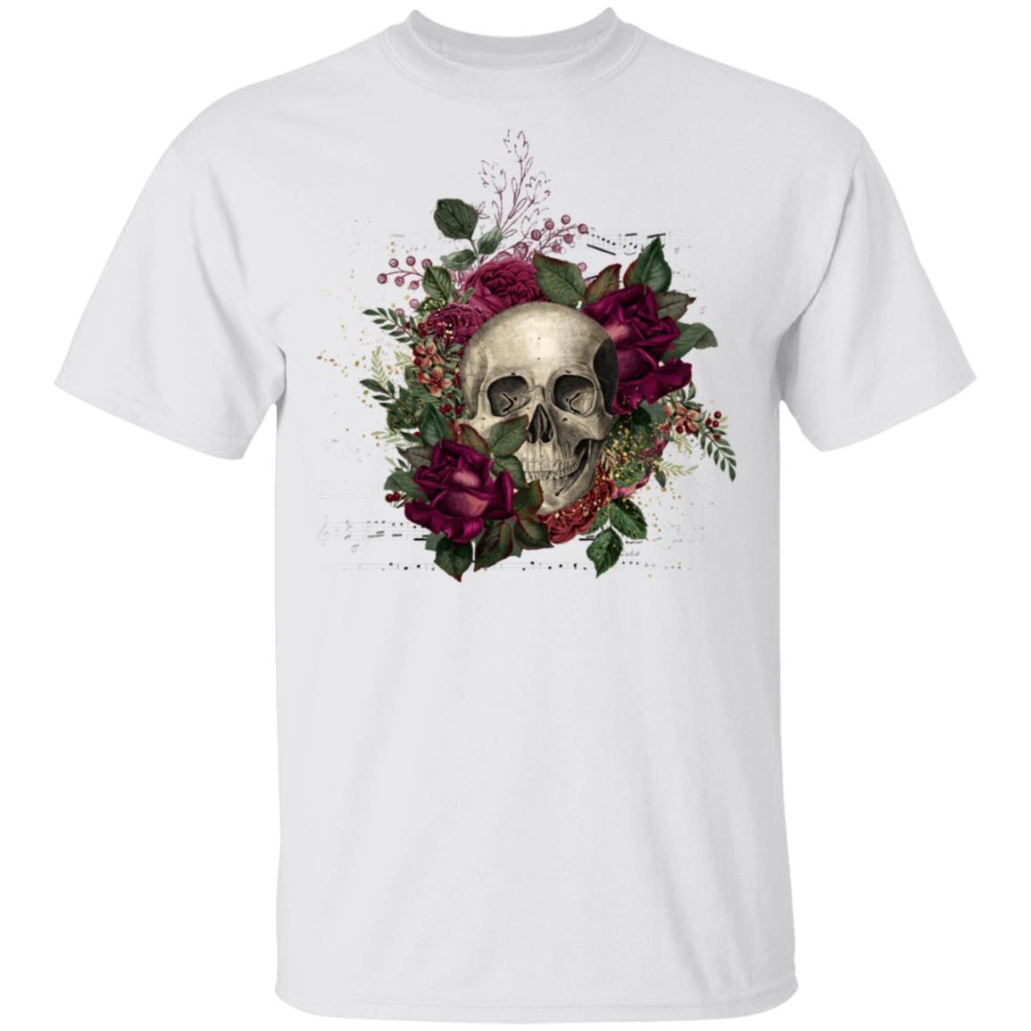 T-Shirts White / S Winey Bitches Co Skull Design #2 5.3 oz. T-Shirt WineyBitchesCo