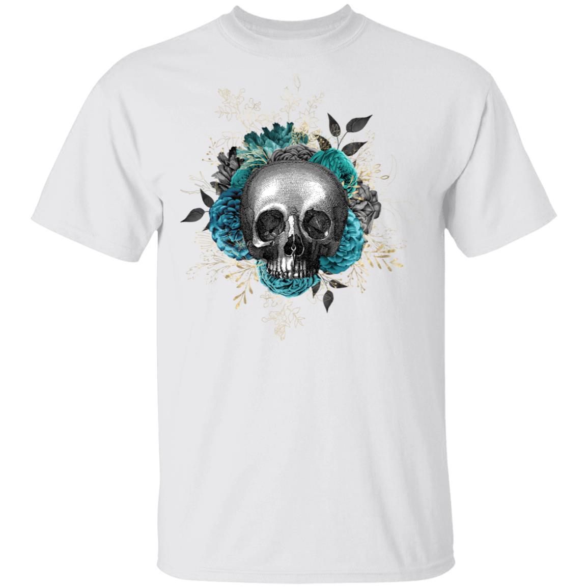 T-Shirts White / S Winey Bitches Co Skull Design #3 5.3 oz. T-Shirt WineyBitchesCo