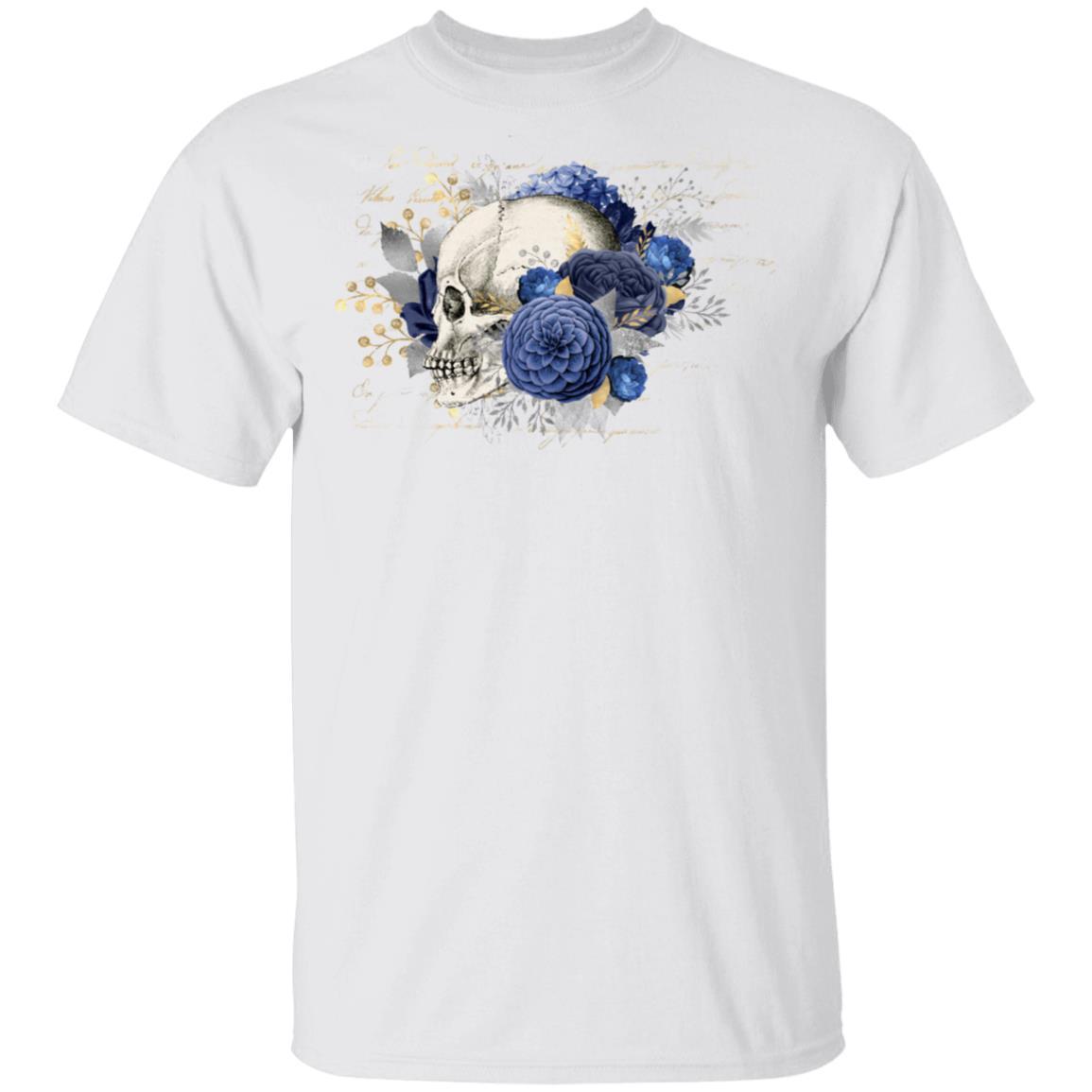 T-Shirts White / S Winey Bitches Co Skull Design #5 5.3 oz. T-Shirt WineyBitchesCo