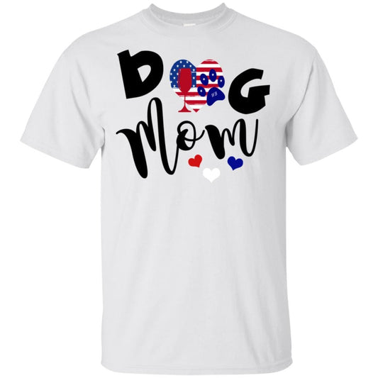 T-Shirts White / S WineyBitches.Co American Dog Mom Ultra Cotton T-Shirt WineyBitchesCo