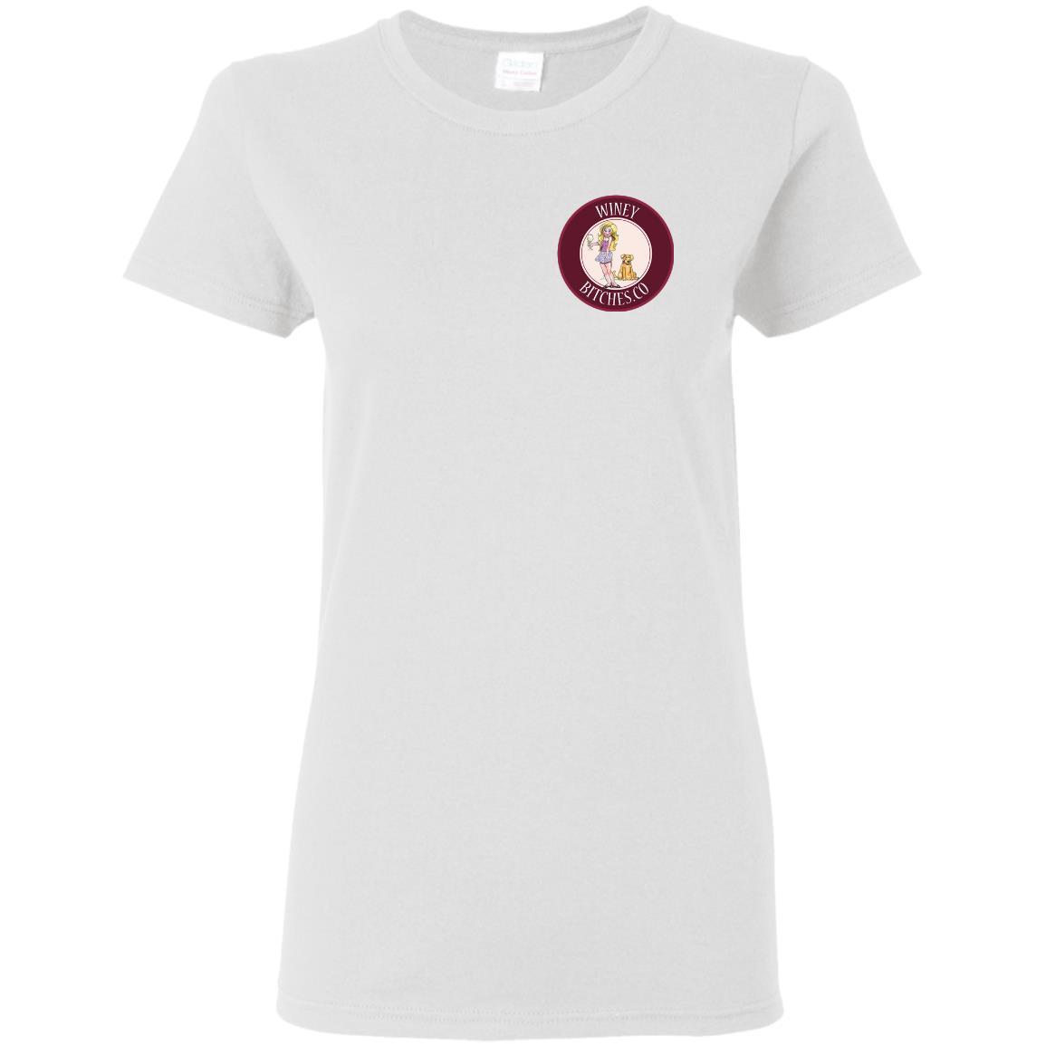 T-Shirts White / S WineyBitches.co Hilariously Funny "Count Me In" Ladies T-Shirt for Wine & Dog Lovers WineyBitchesCo