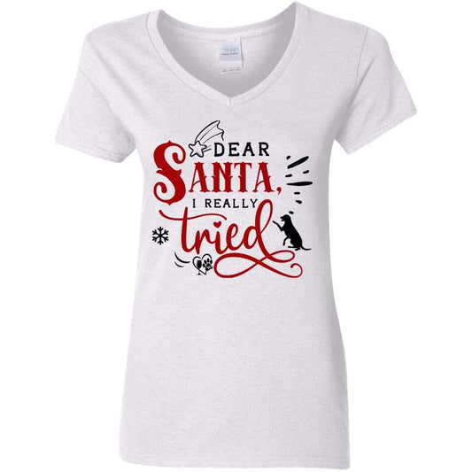 T-Shirts White / S WineyBitches.Co Ladies' 5.3 oz. V-Neck T-Shirt WineyBitchesCo