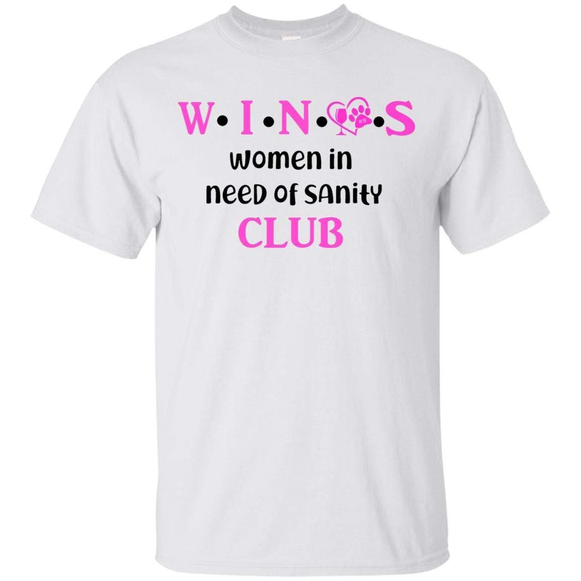 T-Shirts White / S WineyBitches.Co WINOS Club Ultra Cotton T-Shirt (Pink Lettering) WineyBitchesCo