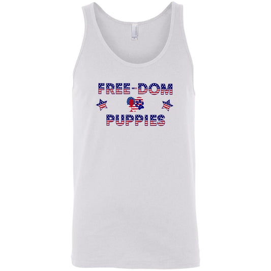 T-Shirts White / X-Small WineyBitches.Co Free-Dom Puppies Unisex Tank WineyBitchesCo