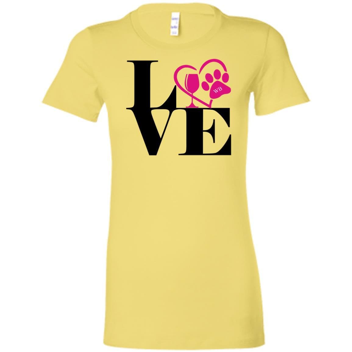 T-Shirts Yellow / S WineyBitches.Co "Love Paw 2" Ladies' Favorite T-Shirt WineyBitchesCo