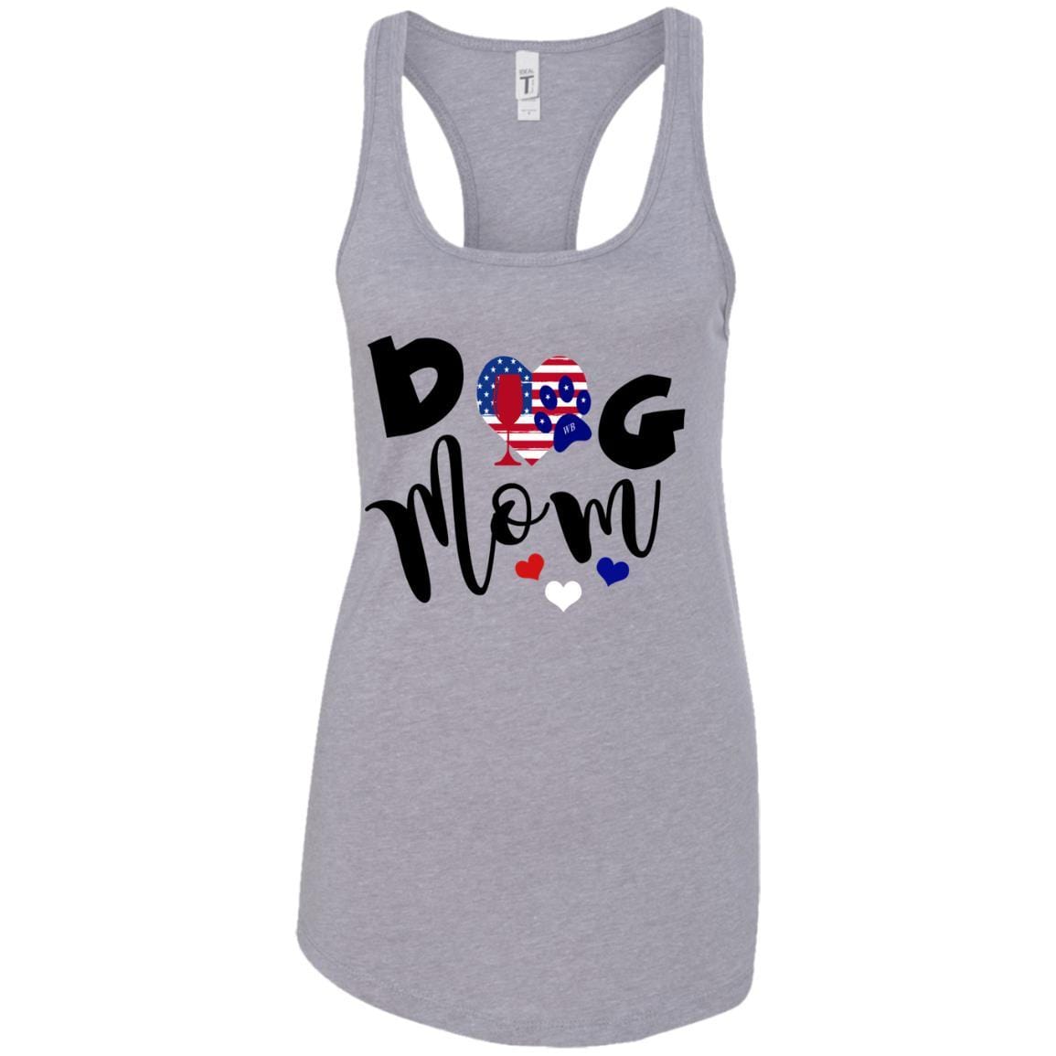 Tank Top Heather Grey / X-Small WineyBitches.Co Dog Mom Ladies Ideal Racerback Tank WineyBitchesCo