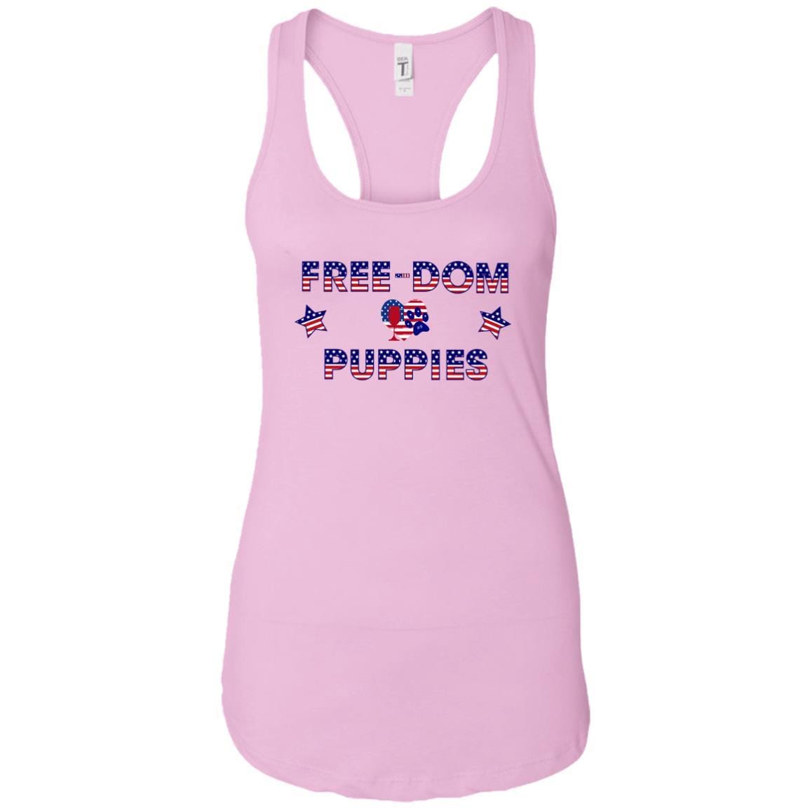 Tank Top Lilac / X-Small WineyBitches.Co Free-Dom Puppies Ladies Ideal Racerback Tank WineyBitchesCo