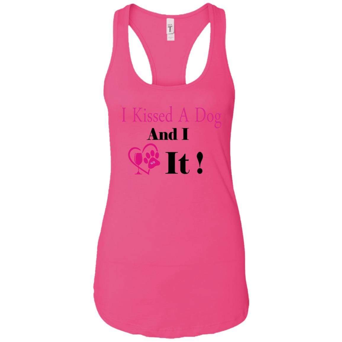 Tank Top Raspberry / X-Small WineyBitches.co "I Kissed A Dog And I Loved It:" Ladies Ideal Racerback Tank WineyBitchesCo