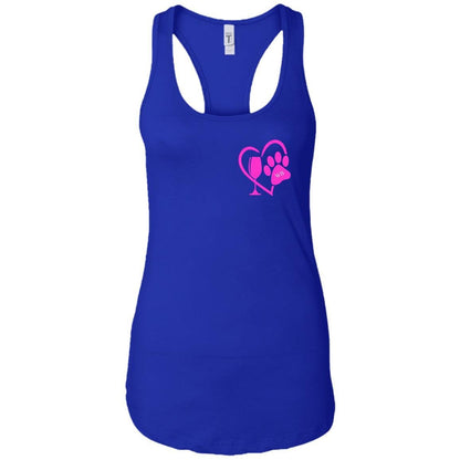 Tank Top Royal / X-Small WineyBitches.co "K9 Confetti" Ideal Racerback Tank Duel Printed. Ladies Ideal Racerback Tank WineyBitchesCo